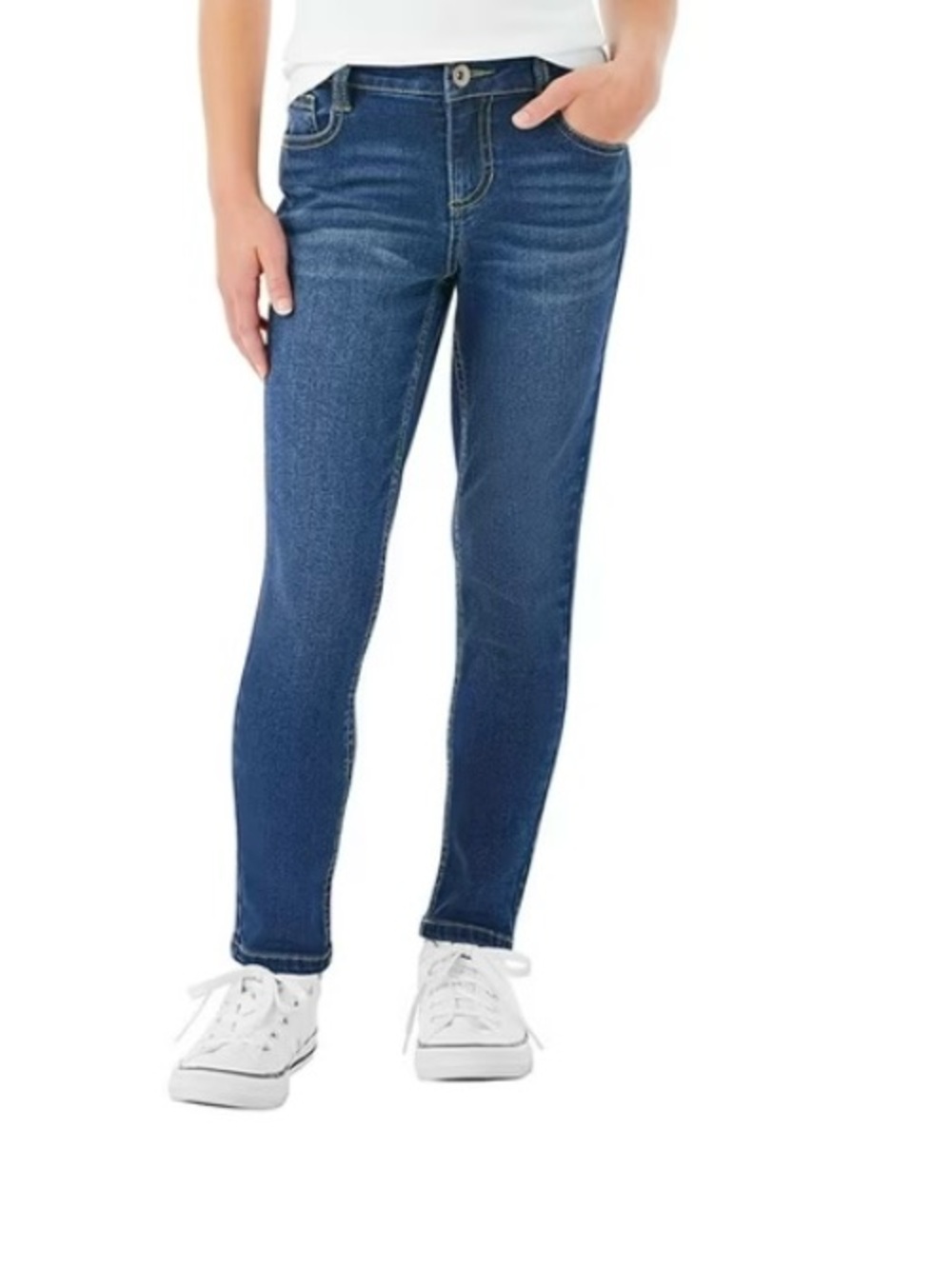 NWT Members Mark Girls Mid-Rise Skinny Fit Stretch Denim Size 7/8